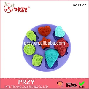 Ice cream cookie cake decorating silicone fondant mold silicone molds manufacture