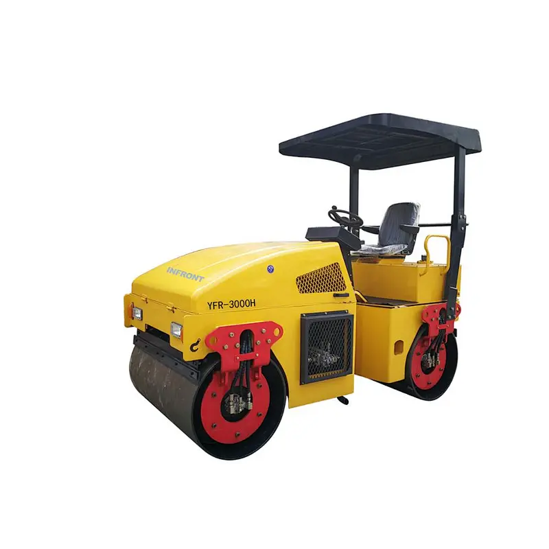 Ride on diesel engine compactor road roller