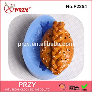 F2254 Hot Sale Eco- Friendly fondant woman head silicone mold for cake decorating