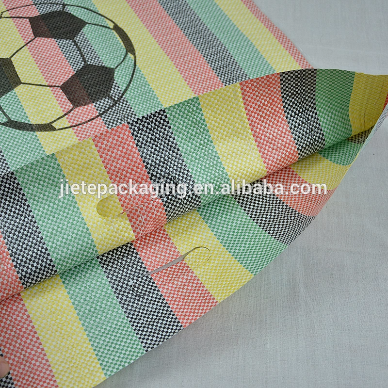 Wenzhou products color striped woven sacks pp woven packaging bags