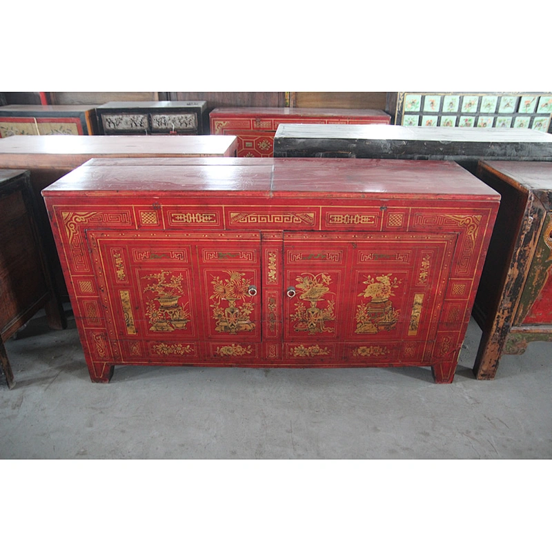 Reproduction antique hand painting cabinet