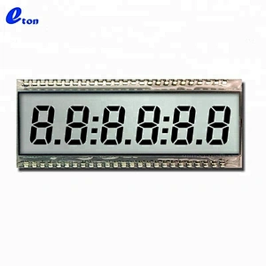 Customized Monochrome 50 Pin 6 Digit 7 Segment TN LCD Display For Petrol Pump/Fuel Dispenser/Gas Station