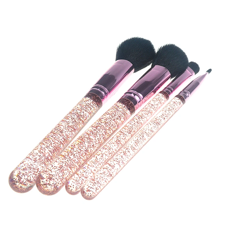 4 Pc High quality glitter makeup brush set