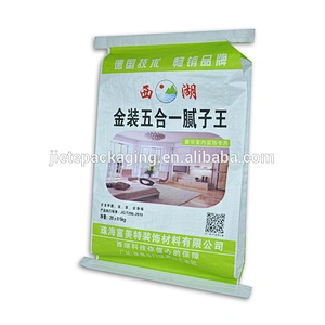 25kg customized white plastic bopp laminated pp woven gypsum powder bag for cement,mortar,tile adhesive and wall putty powder