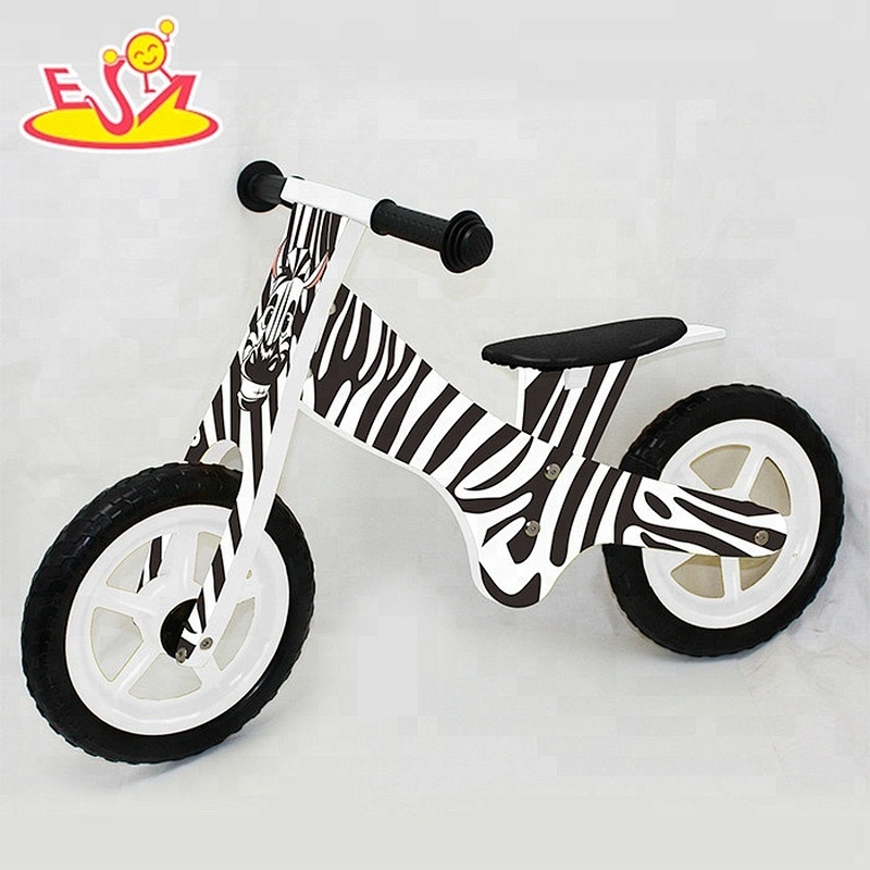 High quality girls pink wooden balance bike for 3 year old W16C126