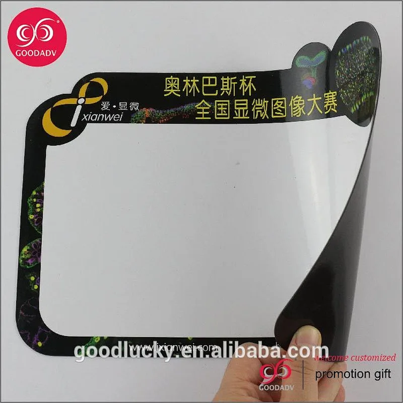 Fridge magnet erase board for writing