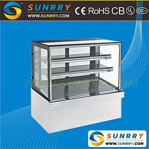 3 Shelves refrigerated counter cake display case (SY-CS318R-1 SUNRRY)