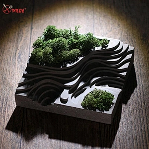 Original Cement terrace flower pot mold Aroma desk decoration mould Home Concrete planter molds