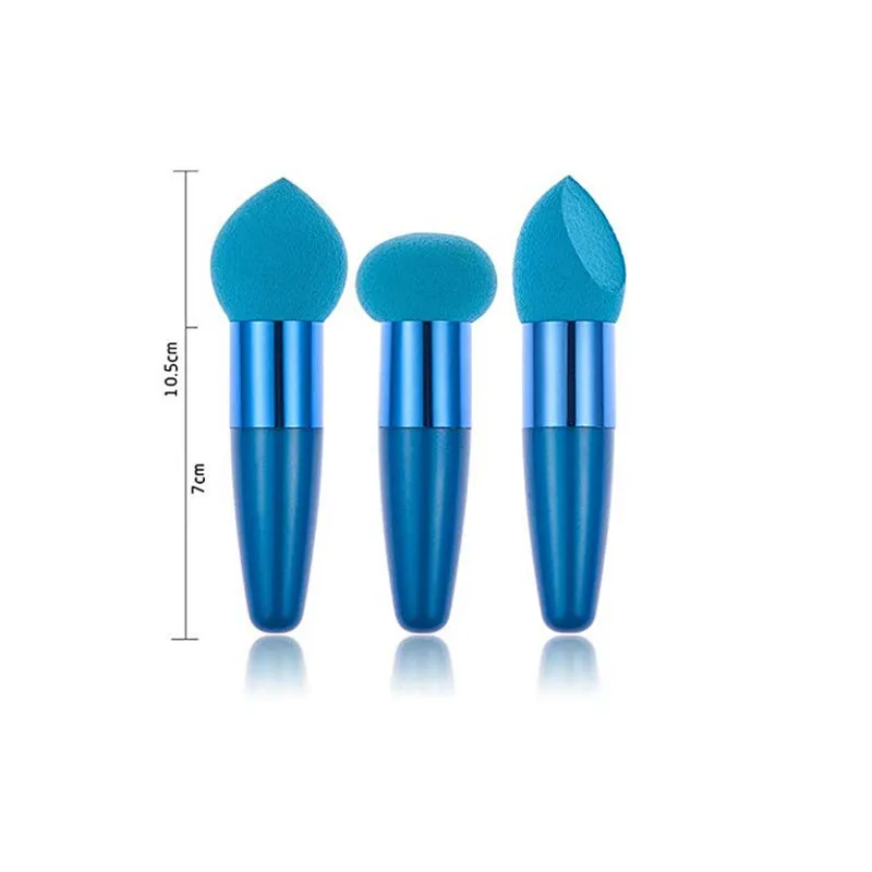 3PC Women Cosmetic Liquid Cream Foundation Concealer Sponge Lollipop Brush