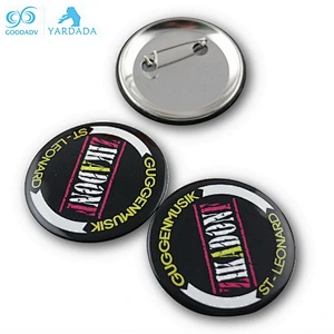 China factory custom round metal pin button badge