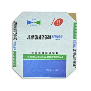 Industrial use kraft paper valve bag for cement, putty powder 10kg white paper cement bag