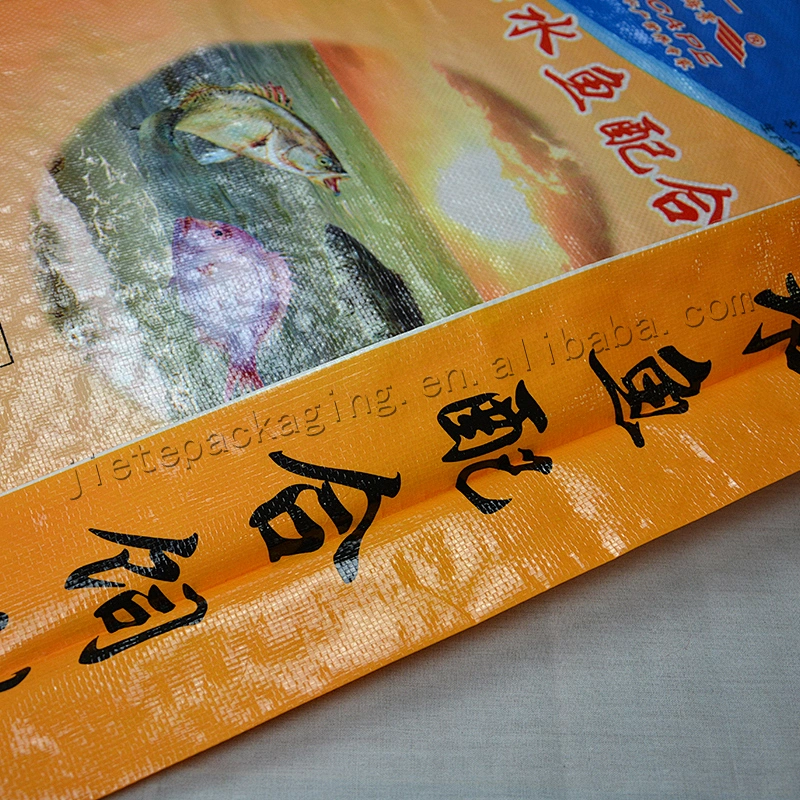 20kg design printing plastic bopp laminated fish feed packing bag for fish meal, pupa powder, bone meal, shellfish