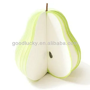 2017 Pear shaped sticky notepad memo note pad