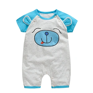 Wholesale baby romper summer Infant clothing Cute dog shapes jumpsuit short sleeve
