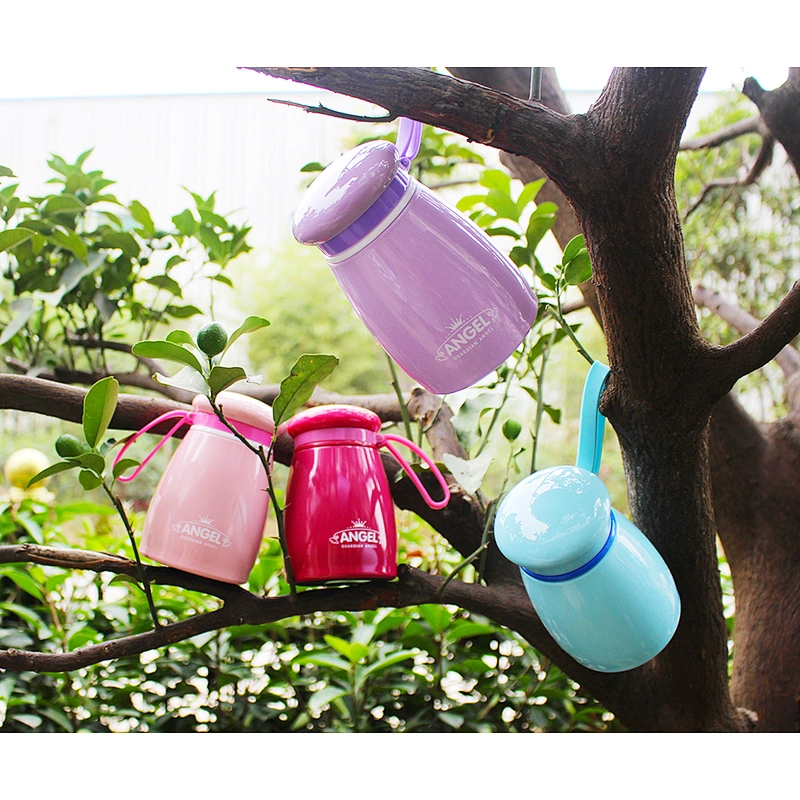 Lovely Portable Double Wall Stainless Steel Vacuum Water Bottle Travel Vacuum Mug Customized Logo