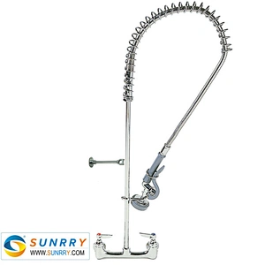 High pressure stainless steel instant hot water dispenser tap faucet wall embedded