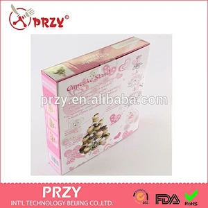 multilayer Paper cups cake stand display shelf metal frames