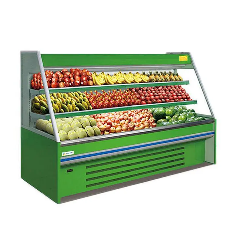 Commercial open display chiller for vegetable and fruit display in supermarket (SUNRRY SY-SVS2000S)