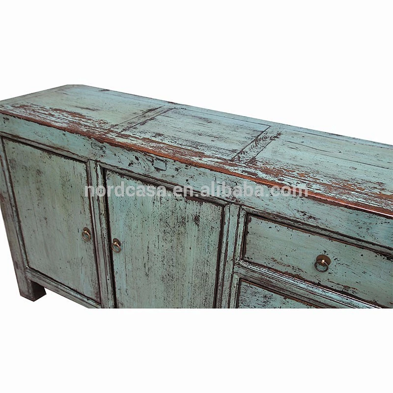 antique wood furniture 3 drawer 2 door sideboard