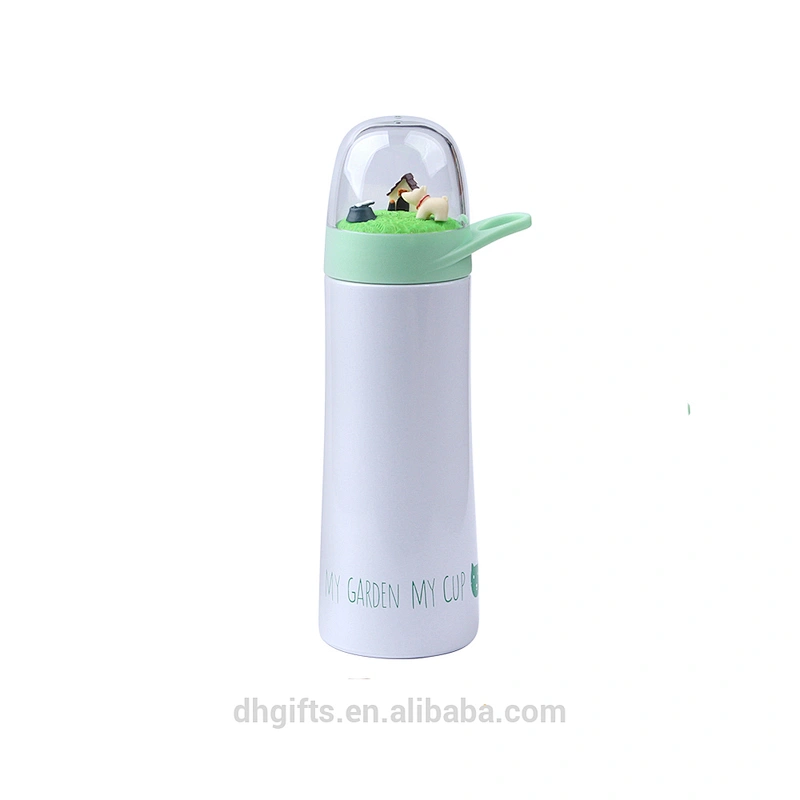 2018 New Style OEM Vacuum Mug Stainless Steel Vacuum Flask Water Bottle with Creative Micro World Cover