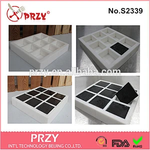 s2339 przy handmade 7*6*3cm silicone square soap mold