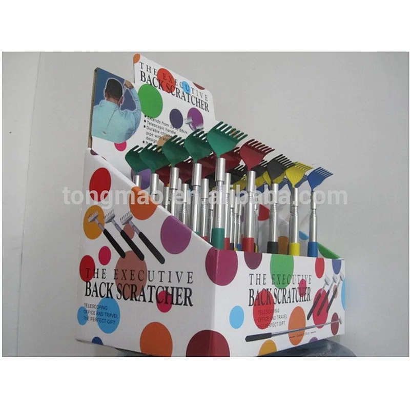 Telescopic Stainless steel Compact Scratching Tool Extendable 20-68cm Back Scratcher Massager 5 Section