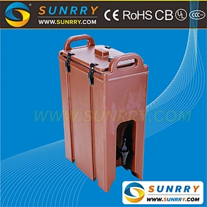 Hot sale 9.4L plastic hot tea and milk storage container with lid