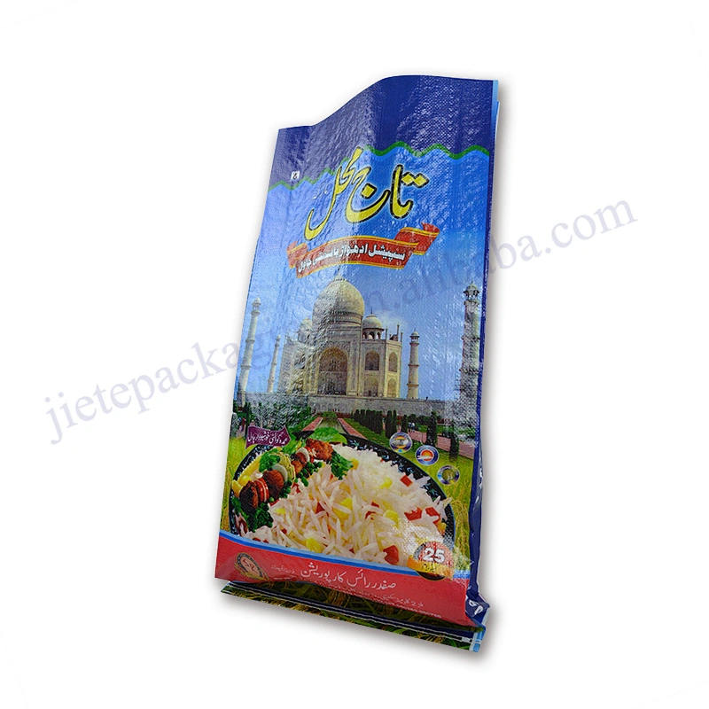 Customized laminated plastic pp woven Thailand rice bag 25kg