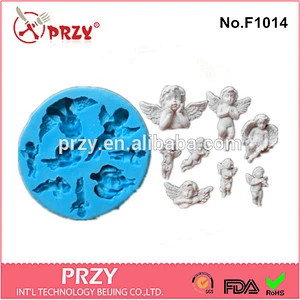 PRZY silicone angel fondant mold cake decorating mold food grade soap mold