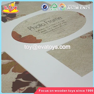 Wholesale beautiful wooden white photo frame home decoration best wooden white photo frame W09A027