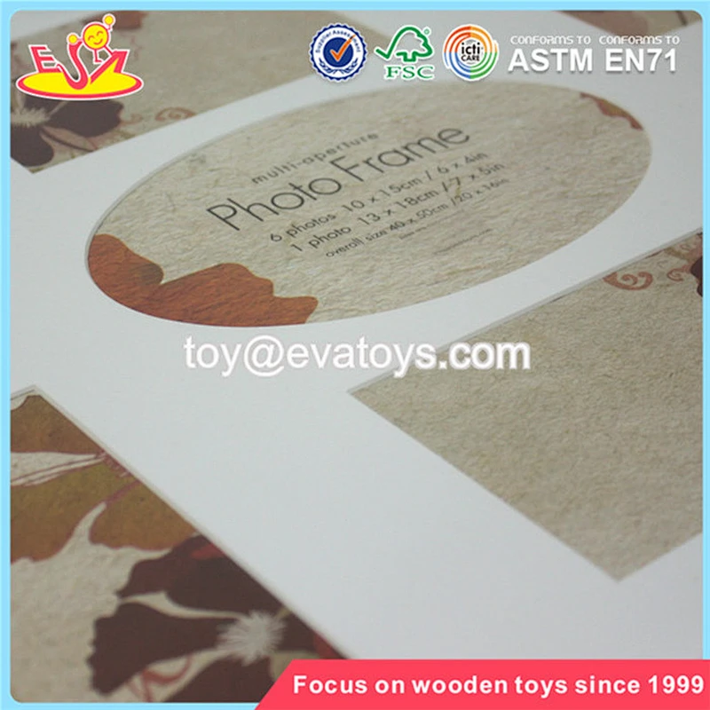 Wholesale beautiful wooden white photo frame home decoration best wooden white photo frame W09A027
