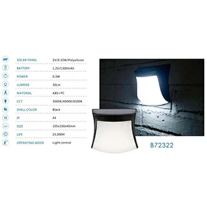 New design Led Solar light light control 0.3w 0.1w for European