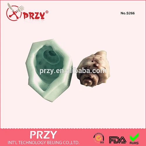 S266 PRZY Decorative sea nail silicone mold for soap