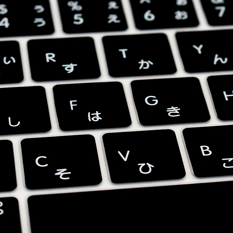 English Version Japanese keyboard Cover silicone keyboard cover new for macbook pro 13 with Touch Bar A1706 a1707