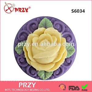Chinese rose silicone soap molds custom molds