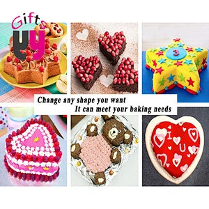 Food grade silicon mold for cake baking tools DIY Multi-shape cake silicone mold  Kitchen Accessories