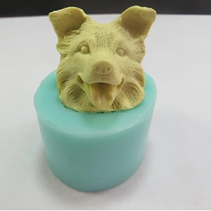 DW0004 Dog Head Silicone Soap Mold 3d handmade silicone mold PRZY
