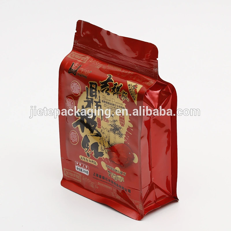 Stand up ziplock pouch food packaging PE plastic bag