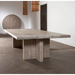 Reclaimed elm Solid wood dinning table( T style Leg)