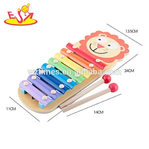 2018 wholesale kids wooden animal xylophone fashion baby wooden animal xylophone children wooden animal xylophone W07C051