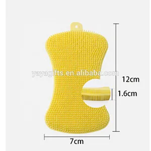 Multipurpose Antibacterial Silicone Scrubber for Kitchen Brush Pot Pan Dish Bowl
