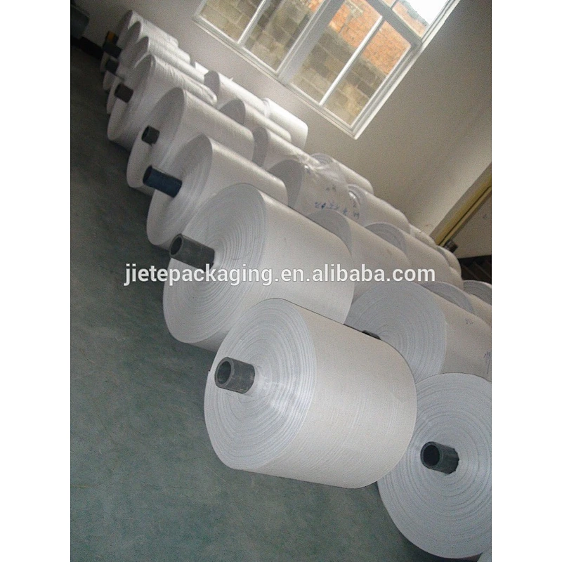 Customized cheap pp woven bag roll fabric tubular width 30cm to 150cm