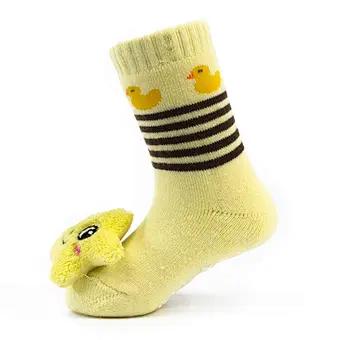 Oem Custom 3d cartoon pattern newborn cotton ankle socks non slip infant rubber sole toddler Socks baby cute kids