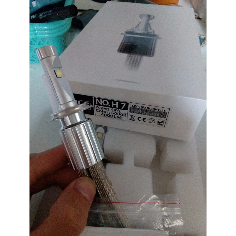 2017 L5 xhp50 H7 LED headlihgt bulbs 40W 9600lm car headlamp H4 H9 H10 H11 D1 9004 9005 9006 9012 fanless fog light