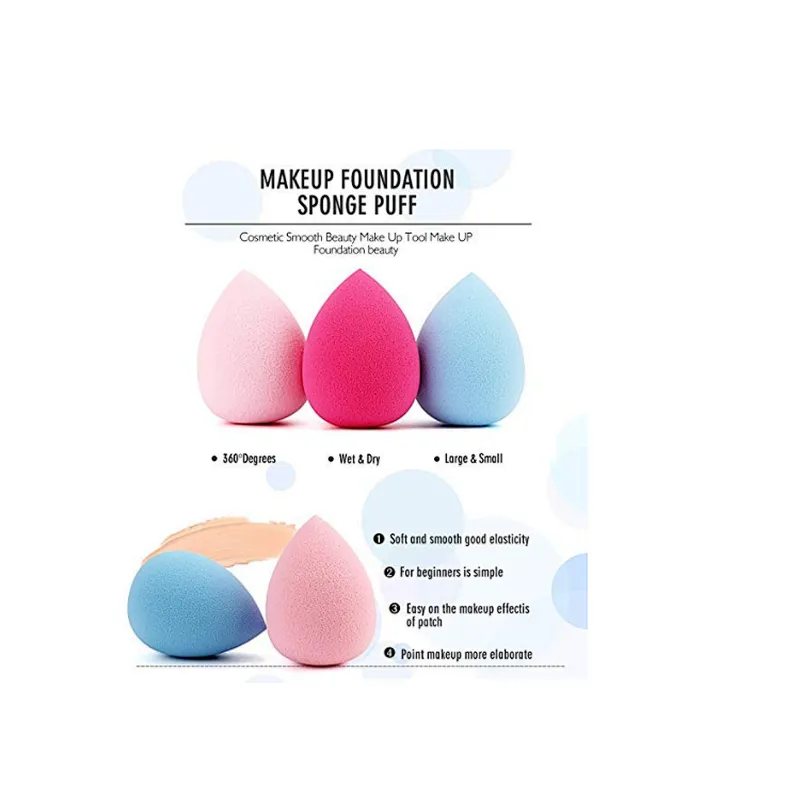 Makeup Blender Sponge set,Multi-Purpose,Flawless for Liquid, Creams, and Powders,Pro Foundation Sponges