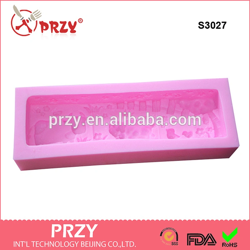 S3027 PRZY silicone soap molds loaf sheep soap molds soap silicone molds