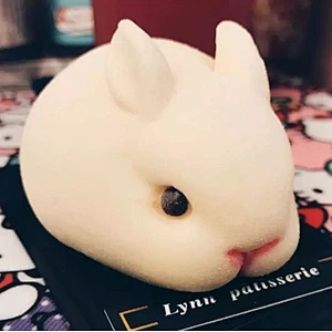 Food grade silicone cute rabbit shape mold for milk jelly mousse coffee sugar baking tools