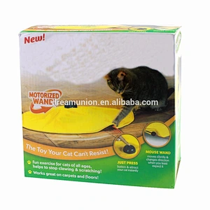 Cat's Quality Meow Motorized Wand Pet Toys Undercover Moving Mouse Exercise Toy