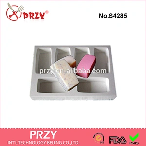 S4285 Rectangular Shape / 6 in 1 / Silicone Soap Mold Handmade Soap Mould Custom Silicone Soap Tray