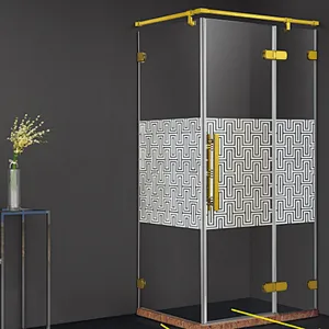 Cheap Price Free Standing Folding Glass Enclosure Dubai Shower Room